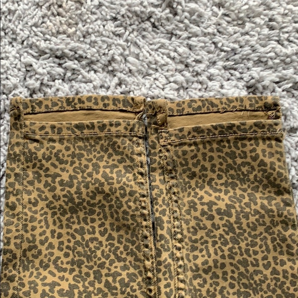 ZARA Animal Print Mid Rise Skinny‎ Jeans - Picture 6 of 10